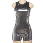 Women's Fitness One-Piece in Shiny Material