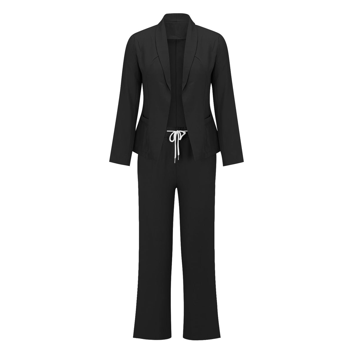 Elegant Blazer-Style Jumpsuit with Adjustable Waist