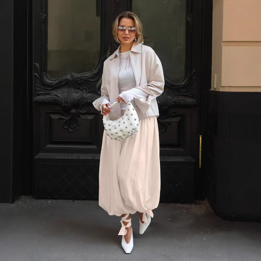 Elegant Summer Jacket with Casual Cut and Loose Sleeves
