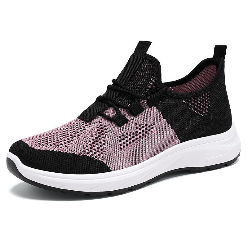 Women's Breathable Casual Sneakers with Quick-Lace System