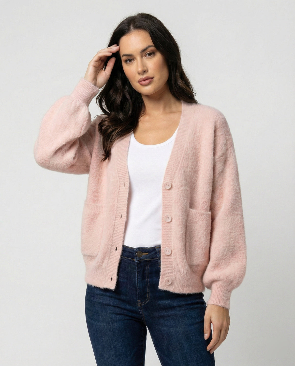 Women's Fluffy Oversized Cardigan
