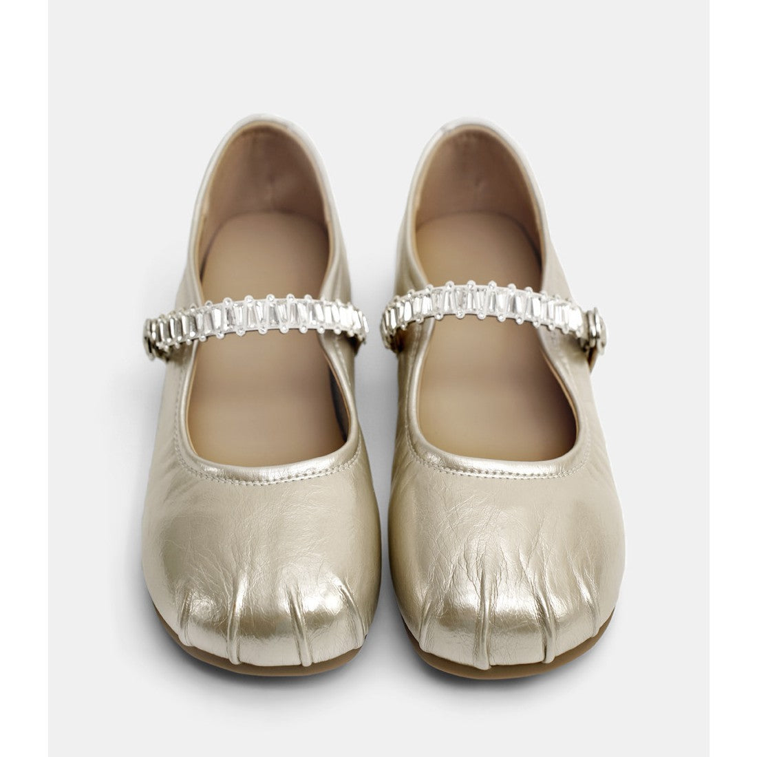 Women's Ballet Flats with Elegant Strap Detail