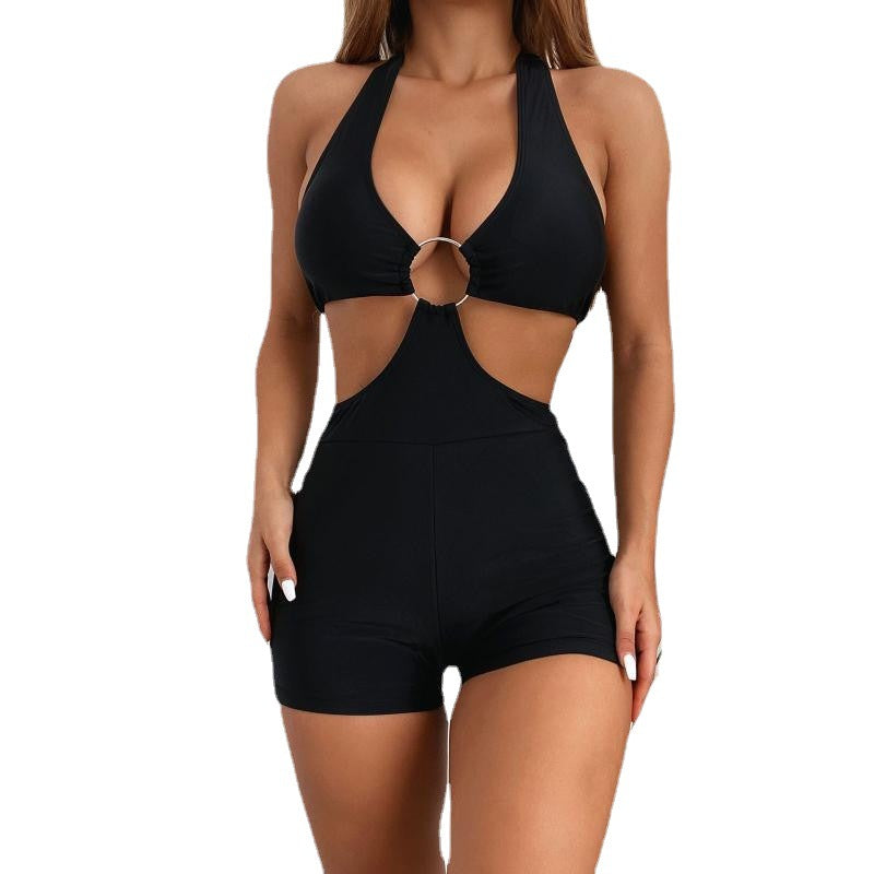 Women's High-Leg Cut-Out Swimsuit