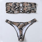 Women's Bandeau Bikini with Sophisticated Cut-Out Design