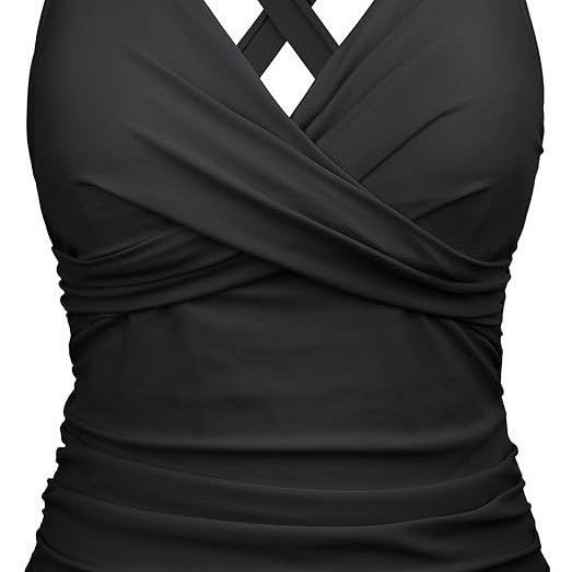 Women's Swimsuit with Wrap Cut and Figure-Flattering Design