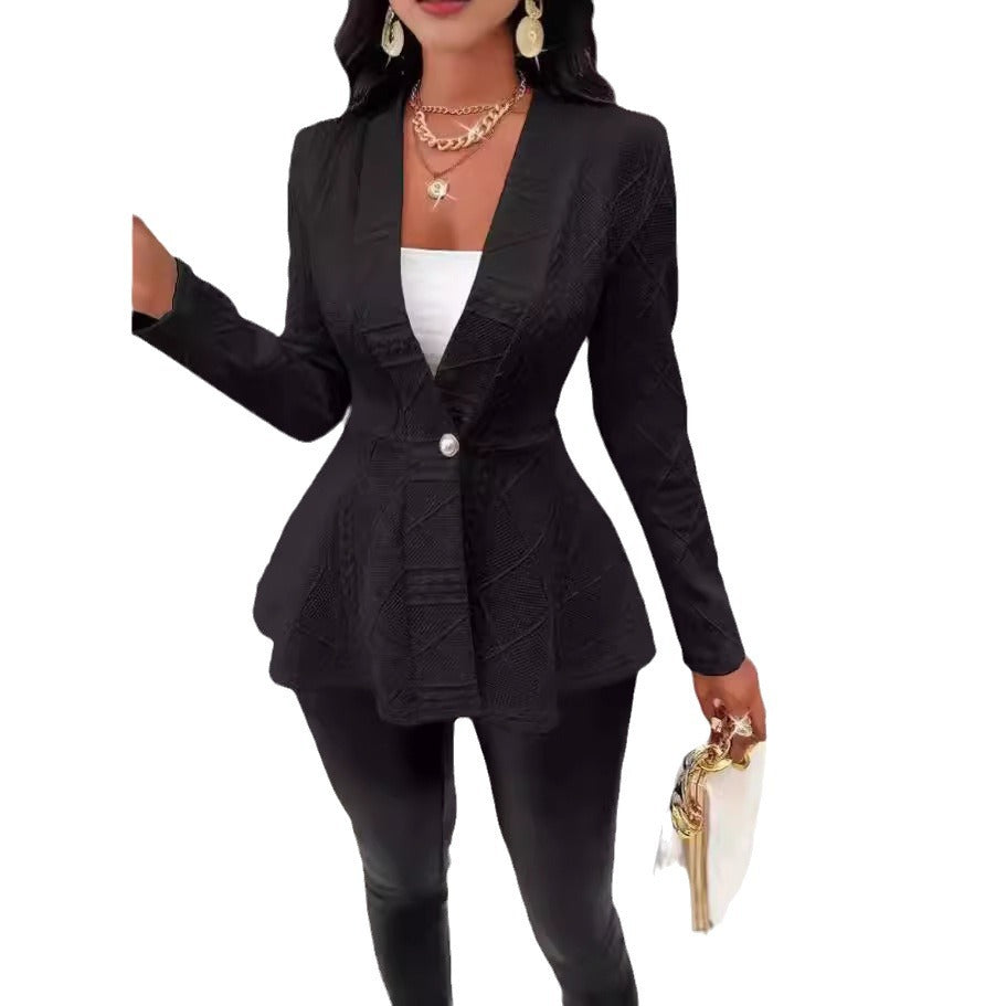 Women's Elegant Structured Blazer Jacket