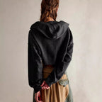 Cropped Sweatshirt with Kangaroo Pocket