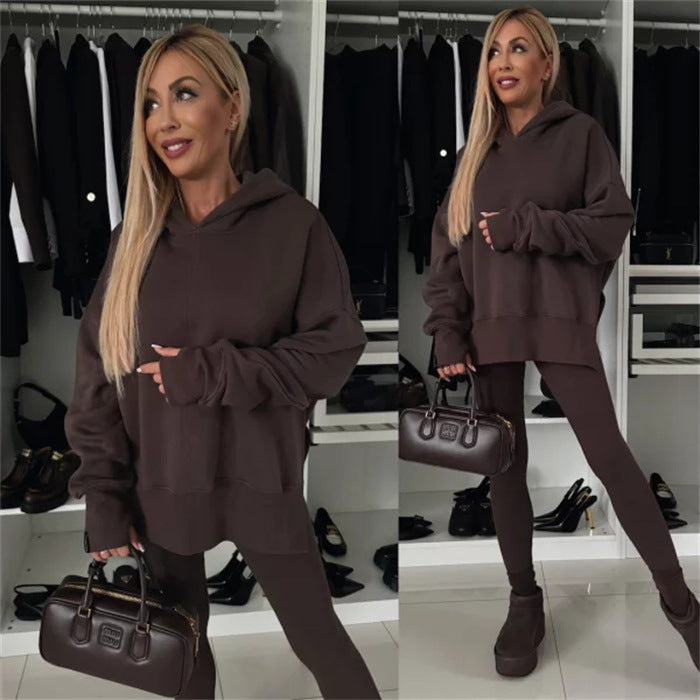 Women's Cozy Leopard Print Hoodie
