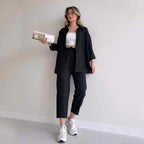Two-Piece Set with Oversized Shirt and Comfortable Pants