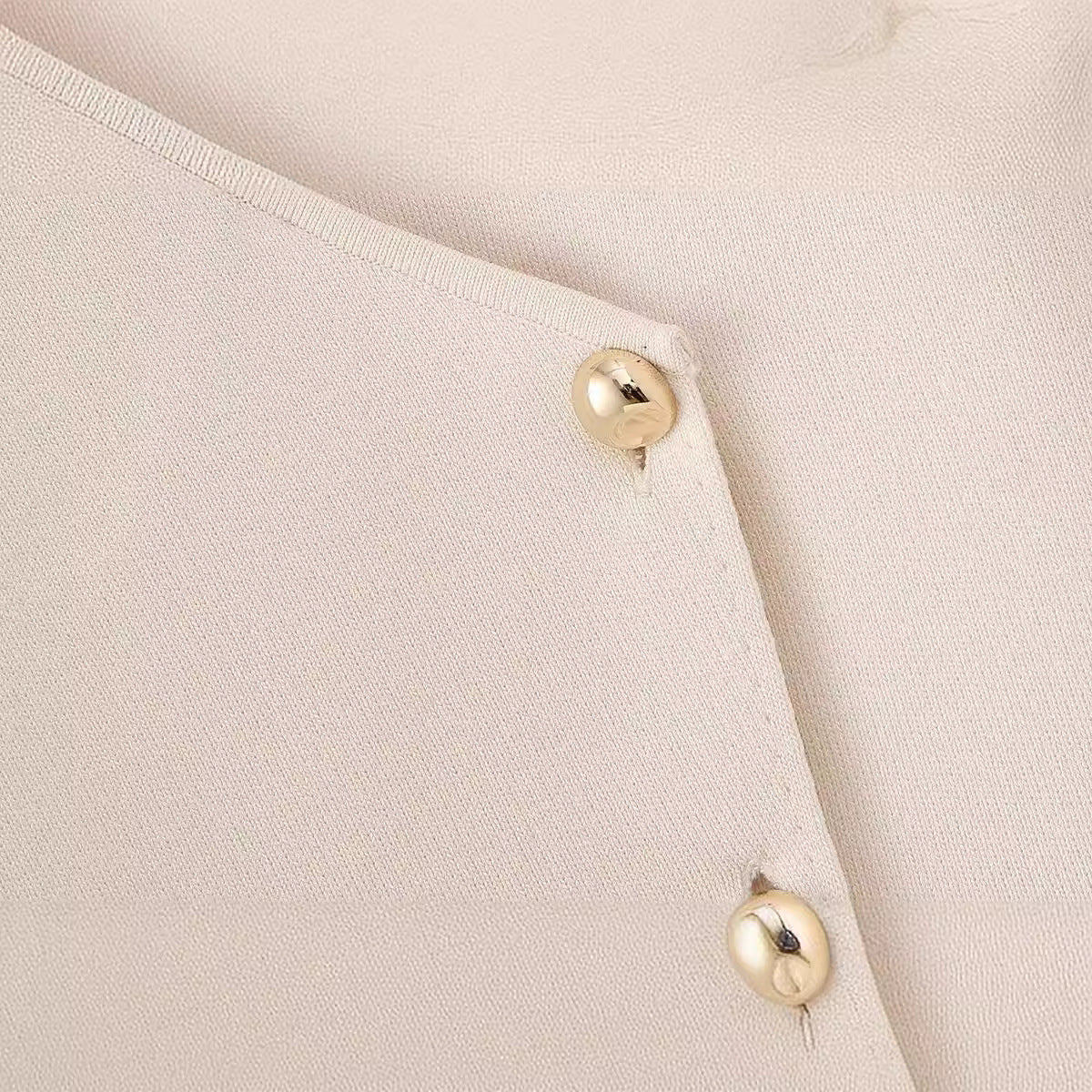 Elegant Wrap Jacket with Button Details