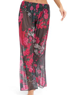 Women's Elegant Floral Print Beach Pants