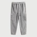 Women's Cargo Pants with Elastic Waistband and Practical Side Pockets