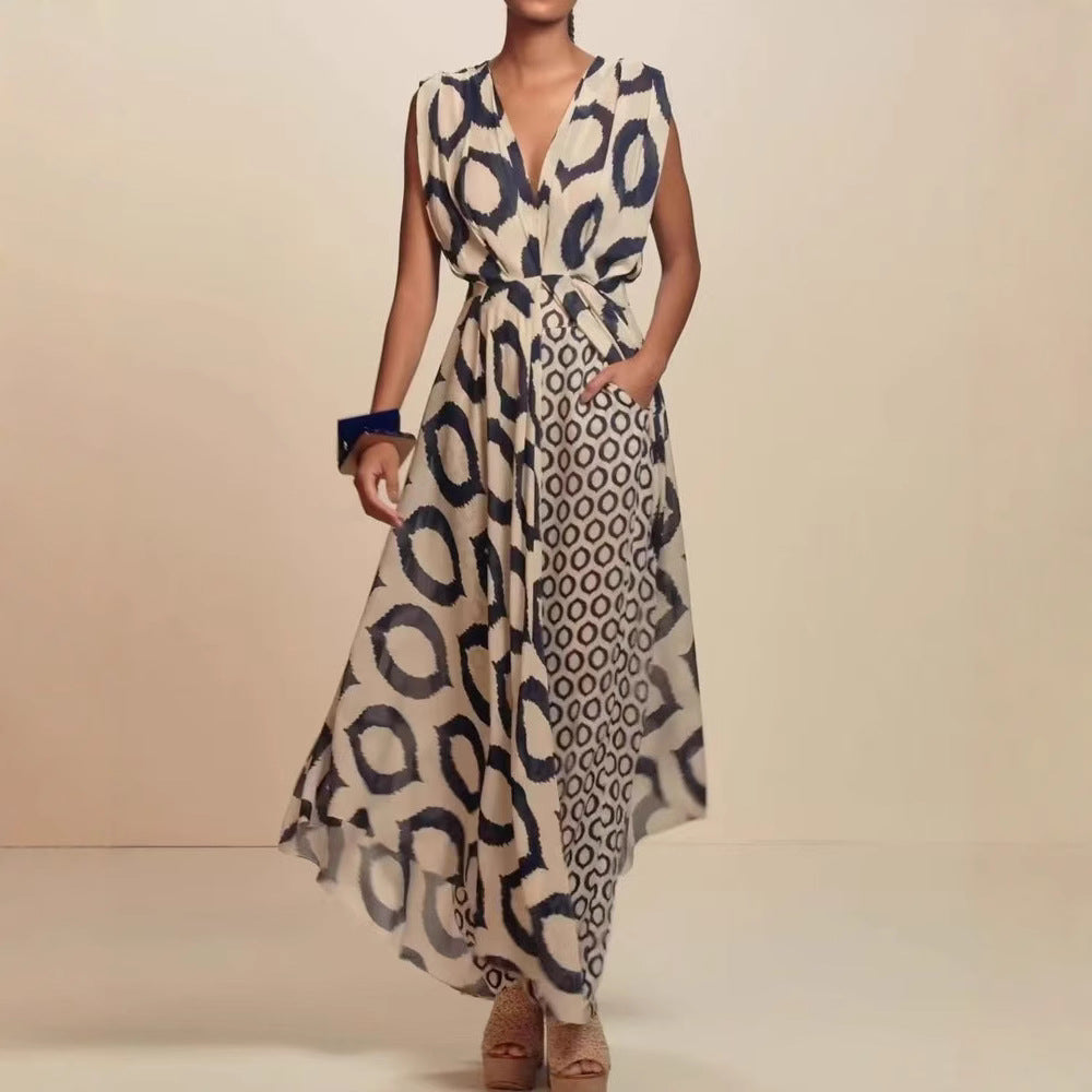 Women's Jumpsuit with Fashionable Print