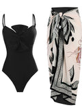 Women's Swimsuit with Wrap Skirt