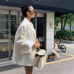 Elegant Oversized Blazer with Practical Pockets