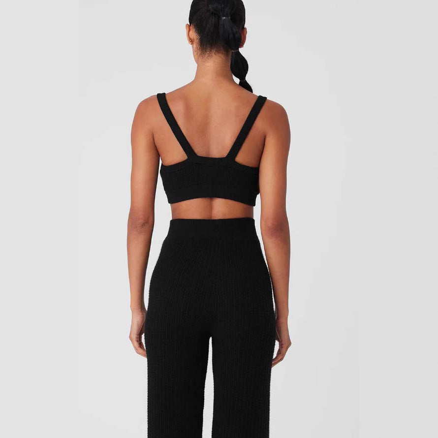 Women's Comfortable Waffle Knit Set