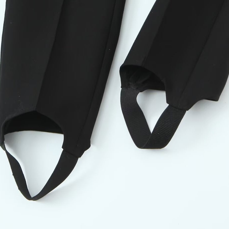 Elegant Cropped Pants with Slit Details