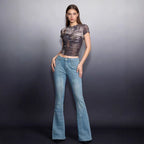 Women's High-Waisted Bootcut Jeans