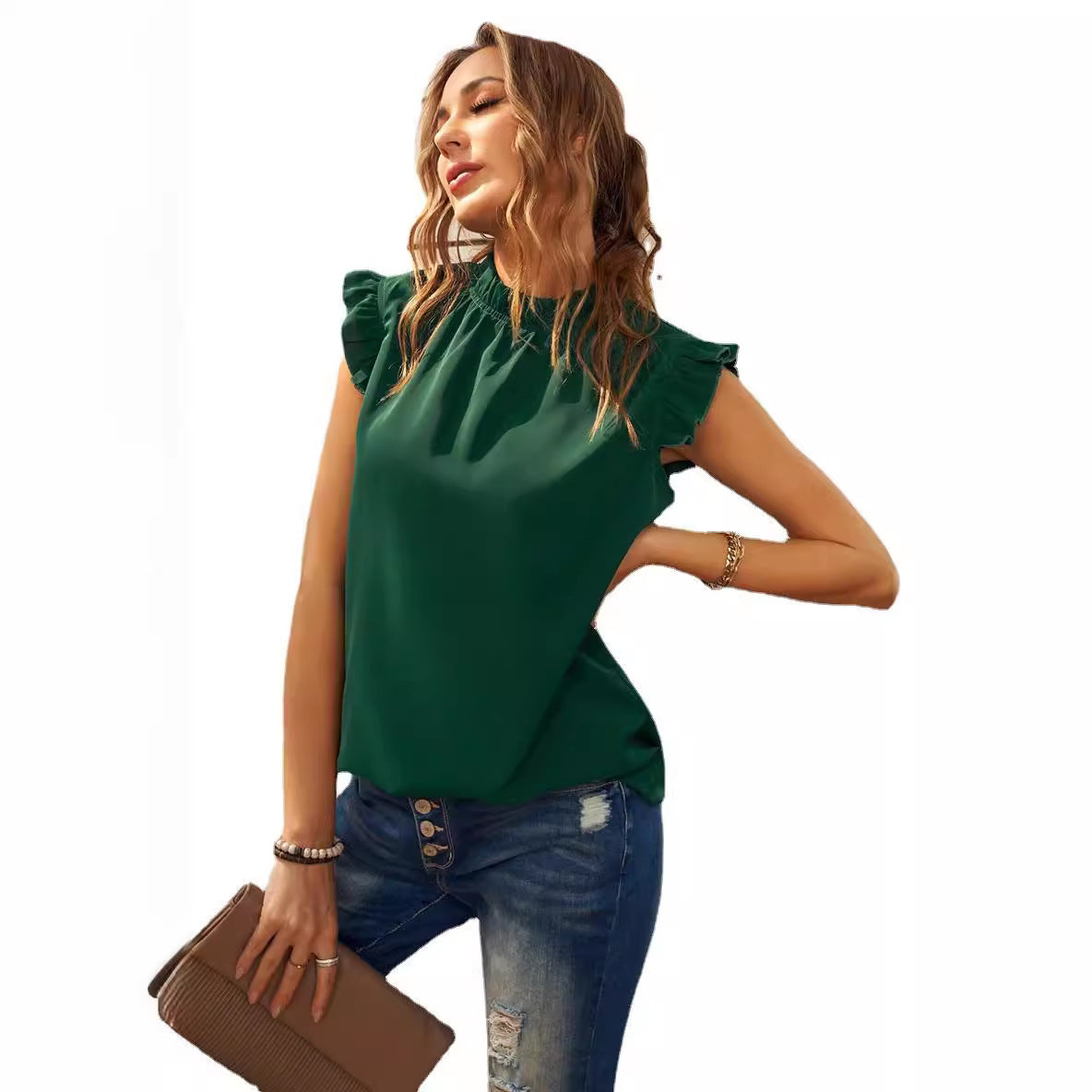 Elegant Ruffled Blouse