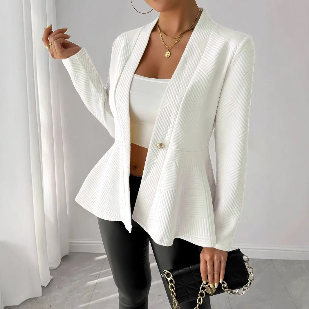 Women's Elegant Textured Blazer