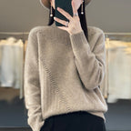 Women's Elegant and Comfortable Knit Sweater with Unique Design