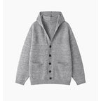 Women's Cozy Cardigan with Open Collar and Practical Pockets