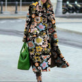 Elegant Floral Coat with Soft Fabric and Fashionable Design