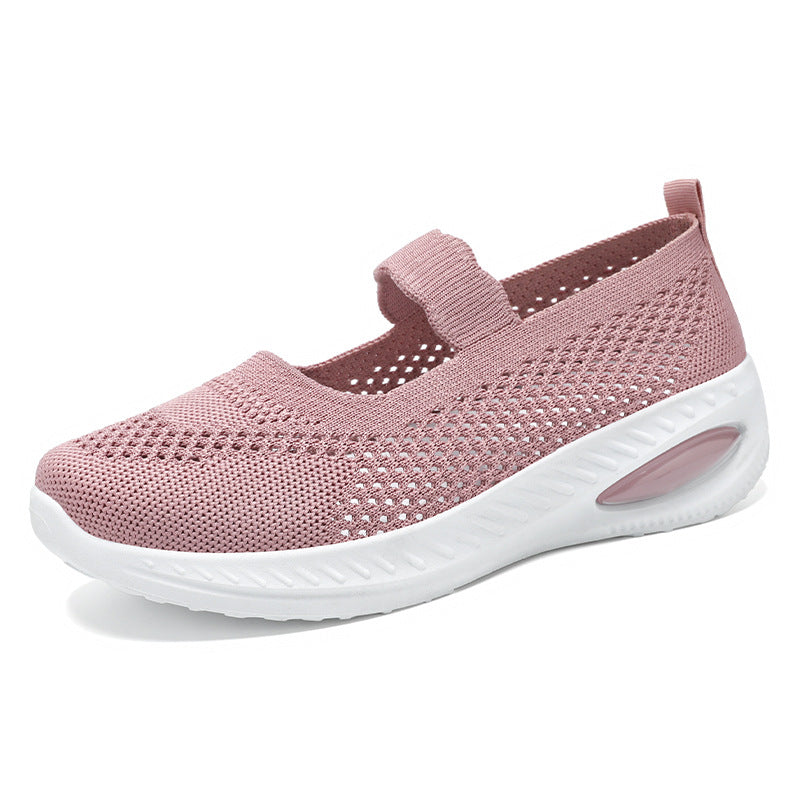 Women's Breathable Casual Sneakers with Elastic Strap