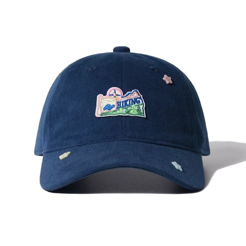 Casual Embroidered Hiking Cap