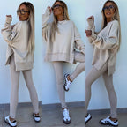Women's Casual Oversized Sweater and Leggings Set