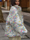 Women's Floral Oversized Down Jacket