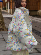 Women's Floral Oversized Down Jacket
