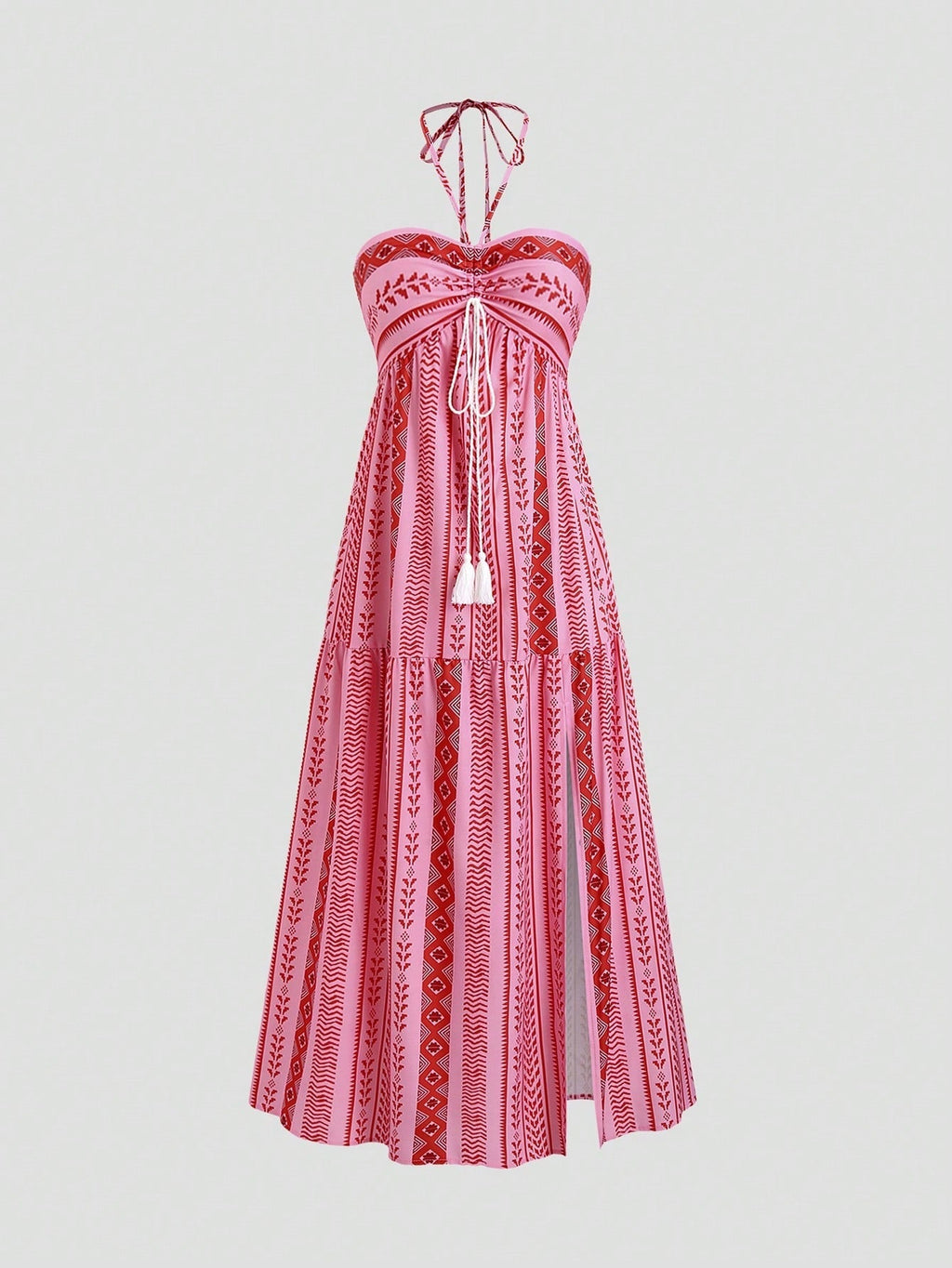 Women's Boho Maxi Dress with Straps