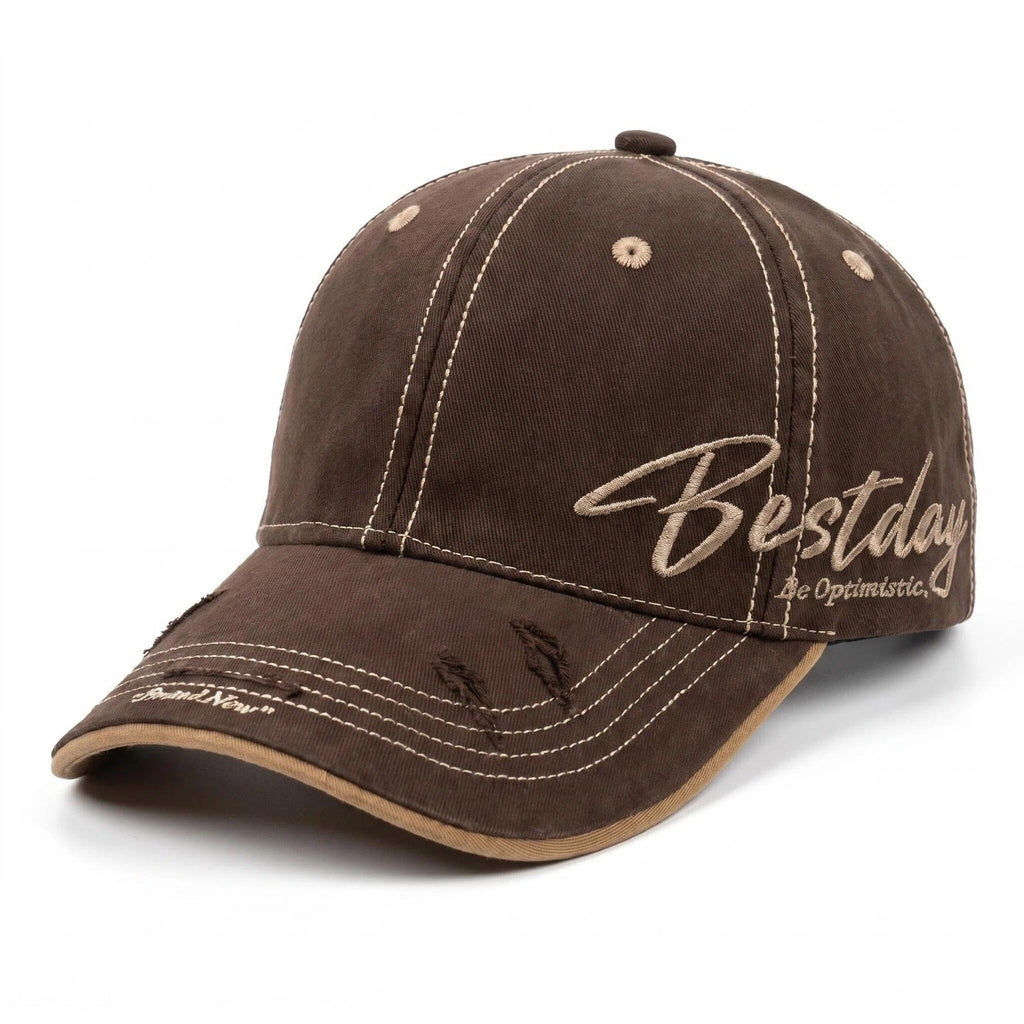 Men's Distressed Casual Cotton Baseball Cap