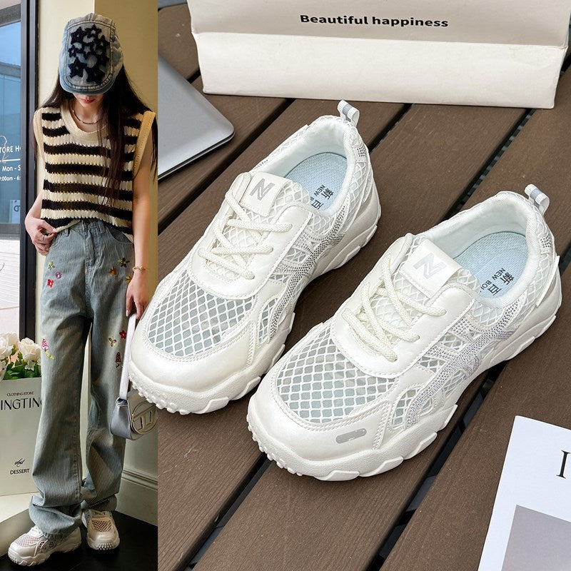Women's Breathable Casual Sneakers with Non-Slip Outsole and Stable Construction