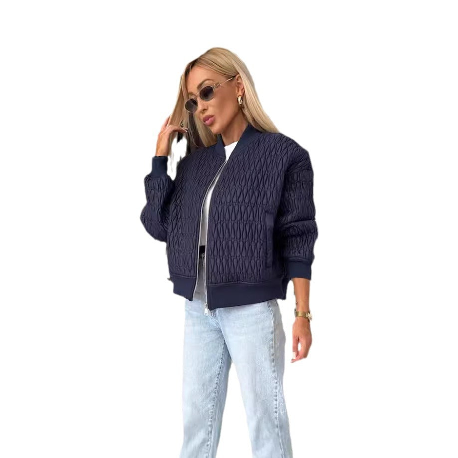 Elegant Quilted Jacket with Voluminous Sleeves