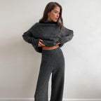 Women's Cozy High-Neck Knit Set