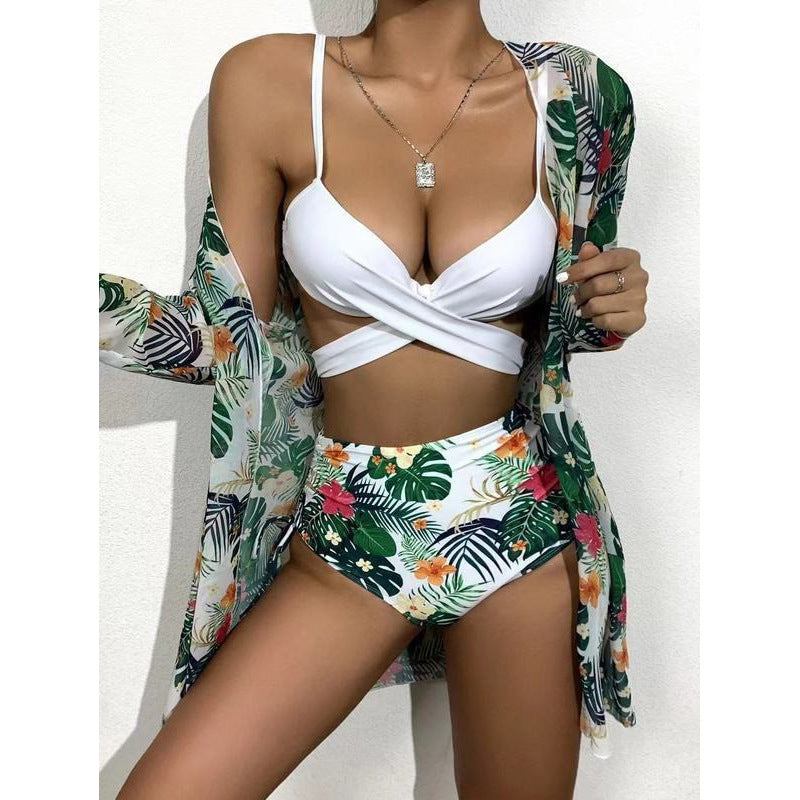 Women's Floral Print Beach Kimono with Casual Fit