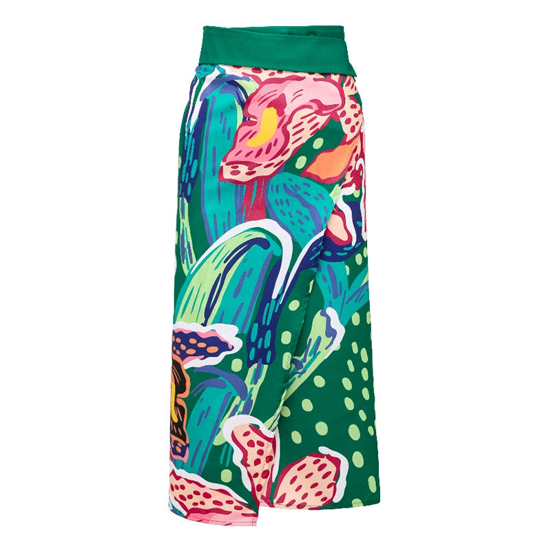 Women's Swimsuit Set with Colorful Pattern