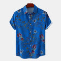 Women's Short Sleeve Shirt with Floral Accents and Modern Cut