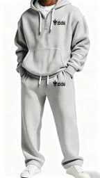 Men's Trendy Hoodie with Practical Zipper and Comfortable Jogging Pants
