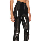 Women's High-Gloss Flared Leggings