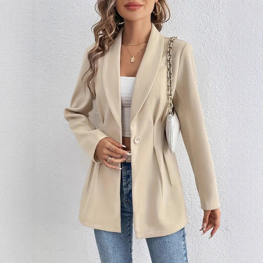 Women's Elegant and Tasteful Blazer Jacket with Waist Detail
