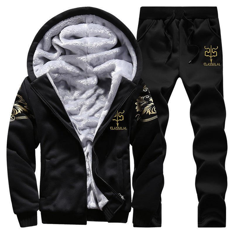 Men's Padded Teddy Fleece Tracksuit