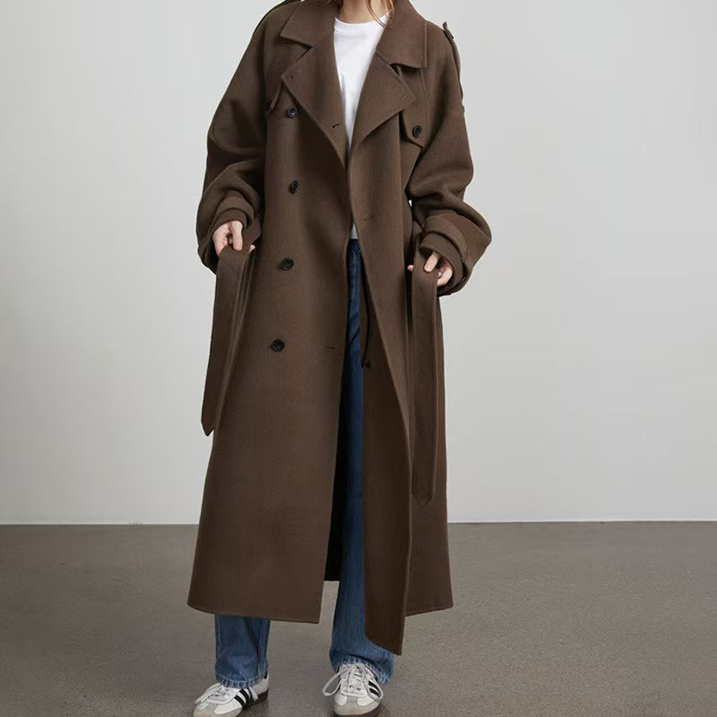 Elegant Trench Coat with Adjustable Belt