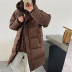 Women's Elegant Lined Winter Parka with Plush Collar