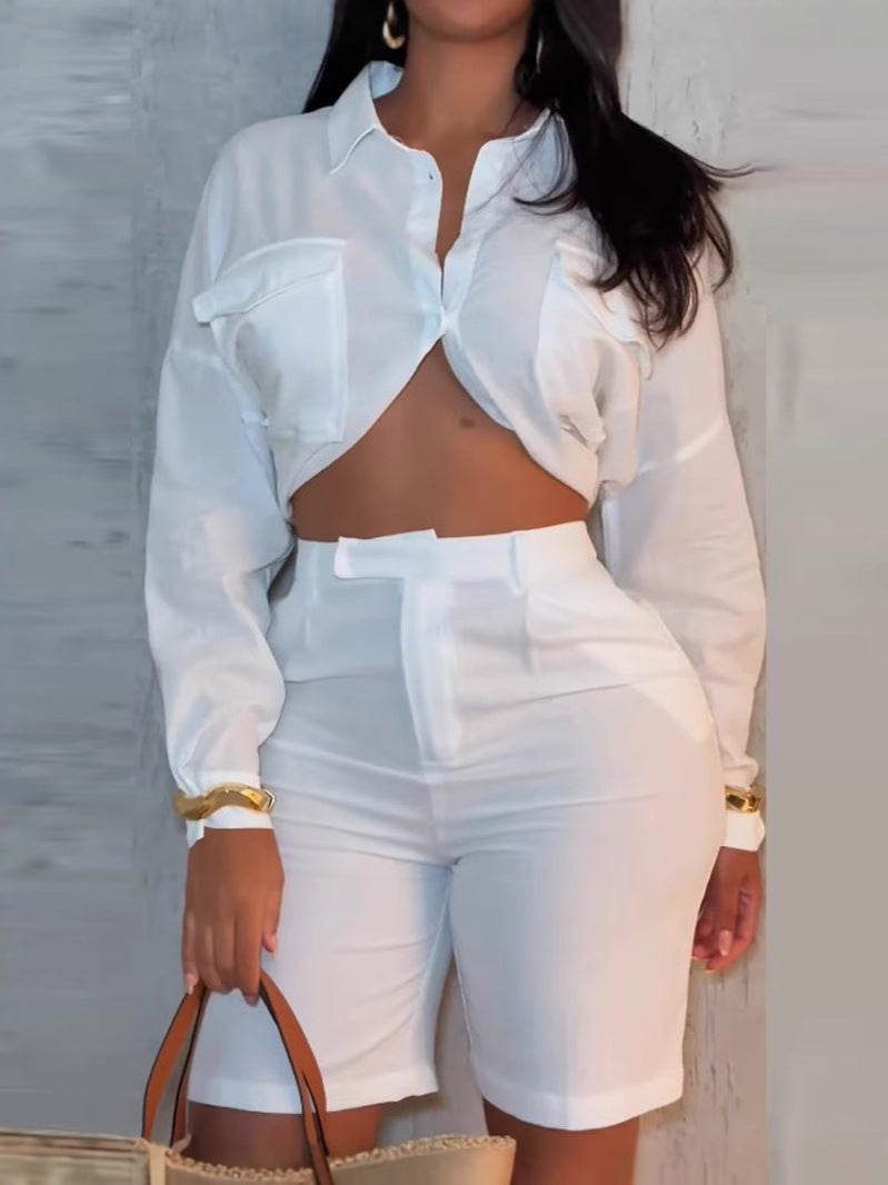 Women's Airy Summer Blouse and Shorts Set