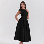 A-Line Cocktail Dress with Tailored Waist