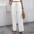Women's Comfortable Casual Pants with Practical Patch Pockets