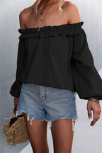 Off-Shoulder Ruffled Blouse